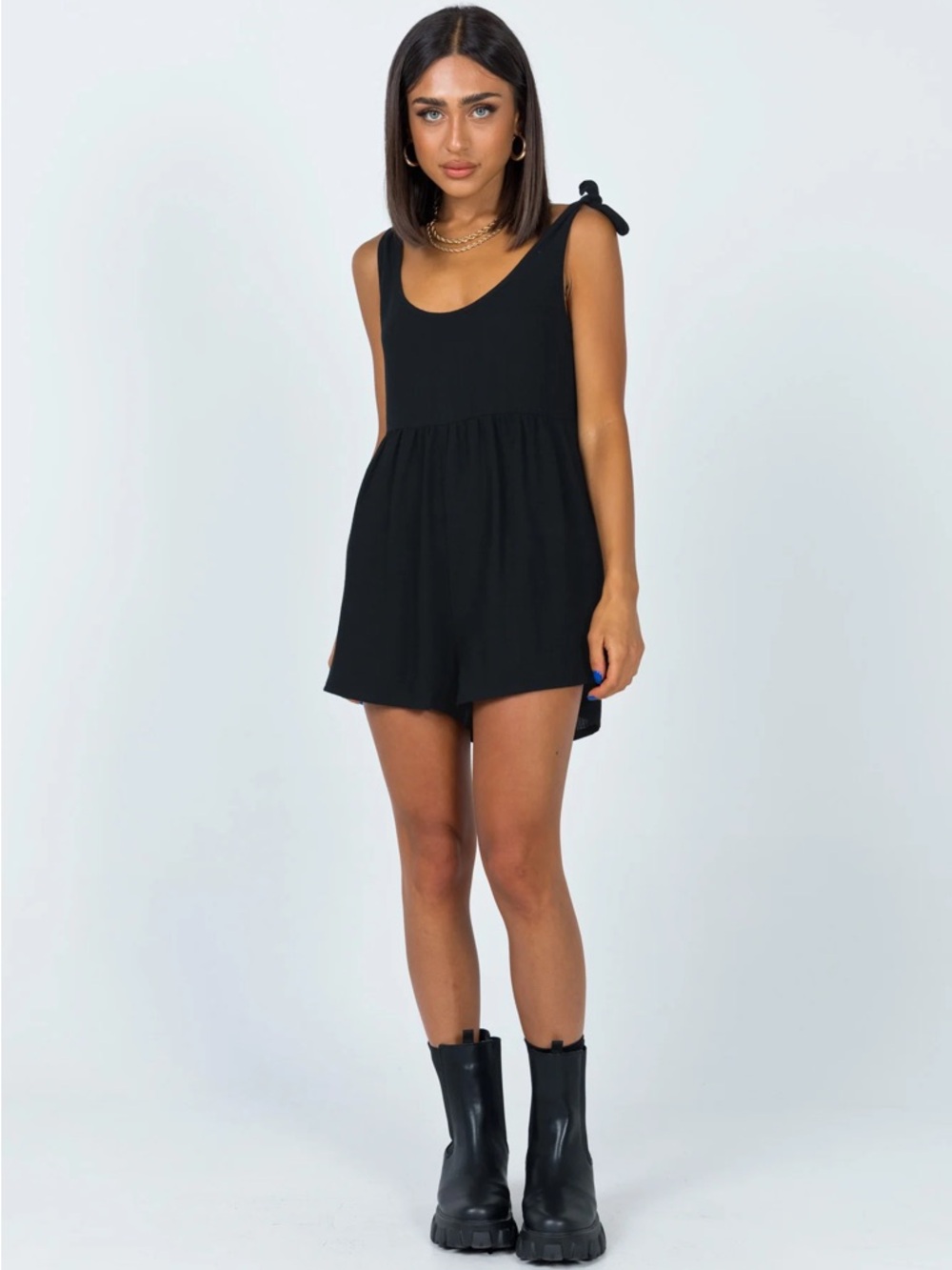 Princess Polly Tay Romper Black - Picture 2 of 6